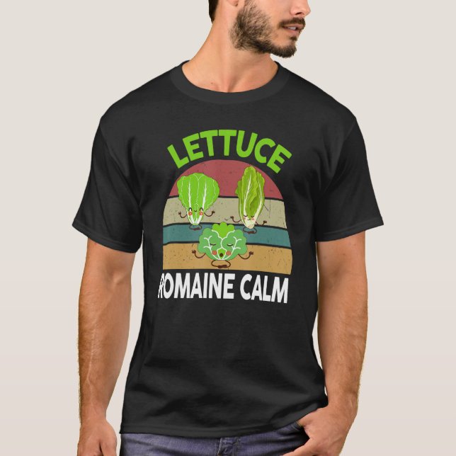 Vegan-Shirt Lettuce Romaine Calm Vegetarian Gift F T-Shirt (Vorderseite)