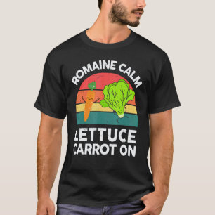 Vegan-Shirt Männer Frauen Römersalat Ruhig Salat K T-Shirt