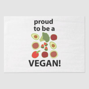 Vegan stolz darauf, Vegan zu sein Seidenpapier