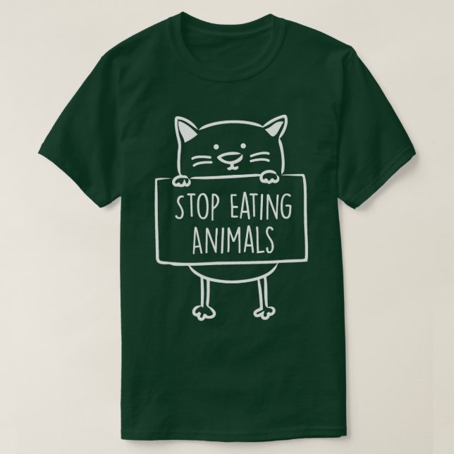 Vegan stop eating animals  pro veganism  vegans  T-Shirt (Design vorne)