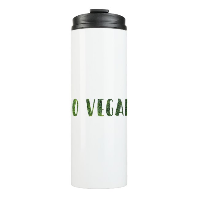 Vegan Thermosbecher (Vorderseite)