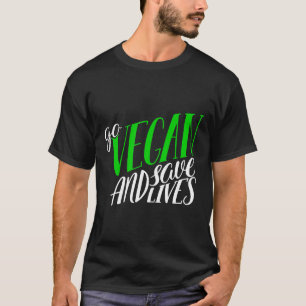 Vegan und Rette Tierschutzrechte unter Bedingungen T-Shirt