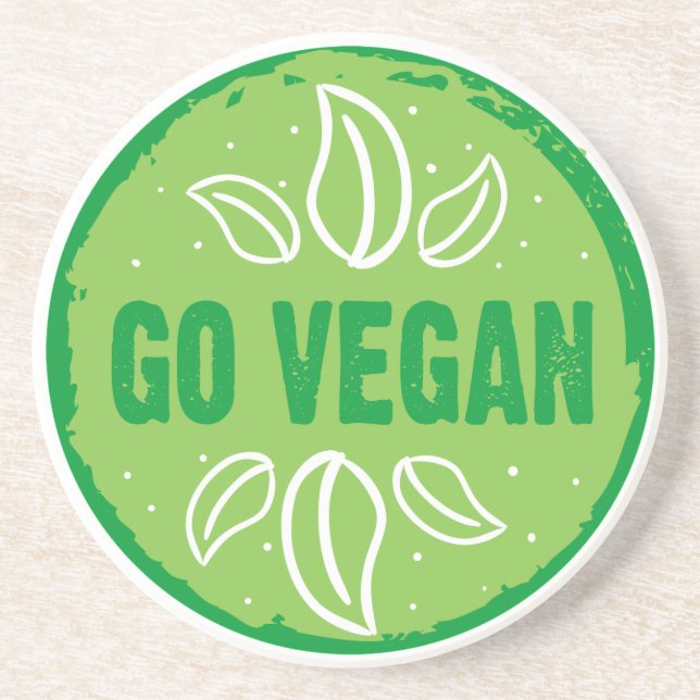 Vegan, vegan, vegetarisch, vegetarisch, getränkeuntersetzer (Vorne)