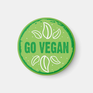 Vegan, vegan, vegetarisch, vegetarisch, magnet