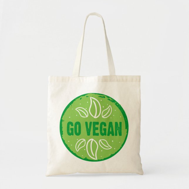 Vegan, vegan, vegetarisch, vegetarisch, tragetasche (Vorne)
