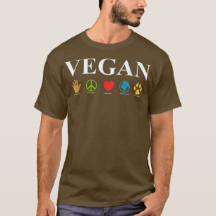 Vegan Vegetarier gesunder Grüner Veganismus Gemüse T-Shirt