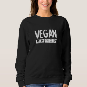 Vegan Vegetarisch Ich Liebe Gemüse Gemüse Veganism Sweatshirt