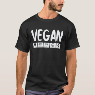 Vegan Vegetarisch Ich Liebe Gemüse Gemüse Veganism T-Shirt