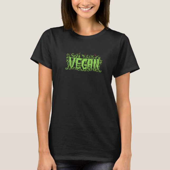 Vegan Vegetarisch T-Shirt (Vorderseite)