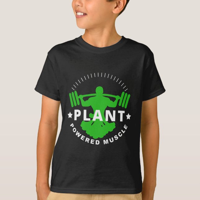 Vegan Vegetarische Pflanze Broccoli Bodybuilding L T-Shirt (Vorderseite)