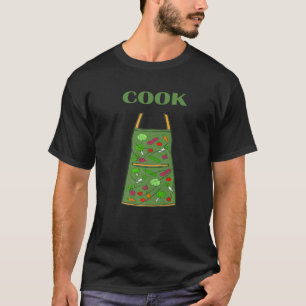 Vegan Vegetarischer Koch Chefs Schürze Kochen T-Shirt