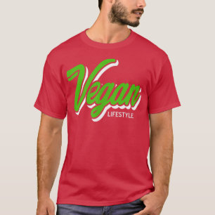 Vegan Vegetarisches Grünes Leaf Pflanze Lifestyle  T-Shirt