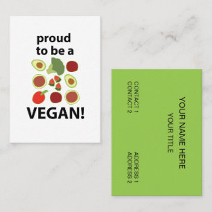 Vegan  visitenkarte