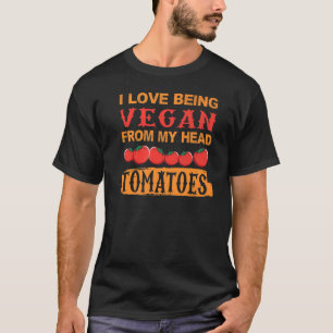Vegan von Kopf Tomaten - Funny Quotes für T-Shirt