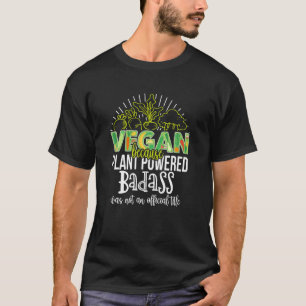 Vegan, weil Pflanze den lustigen vegetarischen Spa T-Shirt