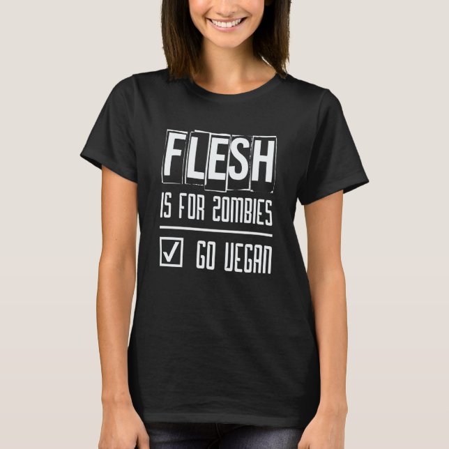 Vegan Witz T T-Shirt (Vorderseite)