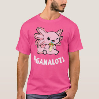 Veganalogl Snack Tacos Niedlich Blue Axolotl Salam T-Shirt