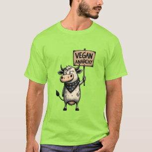 Vegane Anarchie – Protest der Rebellenkuh T-Shirt