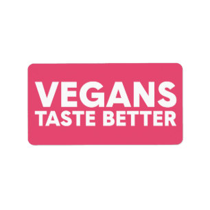 Vegane Anziehungskraft Adressaufkleber
