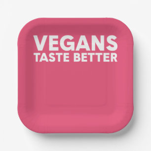 Vegane Anziehungskraft Pappteller