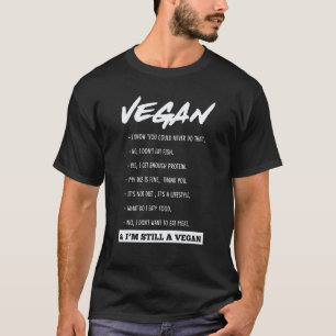 Vegane Aussage Vegetarier Gemüse Biologische Leben T-Shirt