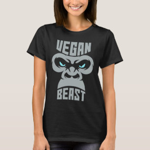 Vegane Besenarbeit Muskel Gorilla Gym Bodybuildin T-Shirt