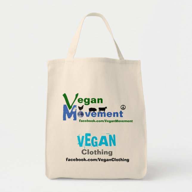 Vegane Bewegung/vegane Kleidung Tragetasche (Vorne)