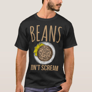 Vegane Bohnen schrecken nicht über Tierrechte und T-Shirt