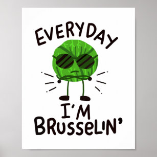 Vegane Brüssel-Sprossen Poster