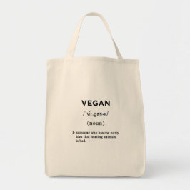 vegane Definition Tragetasche