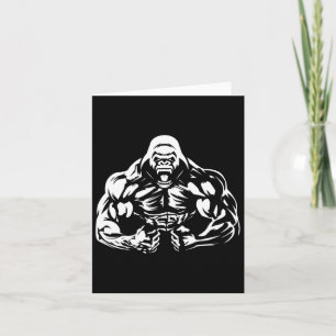 Vegane Fitness Gorilla Workout Karte