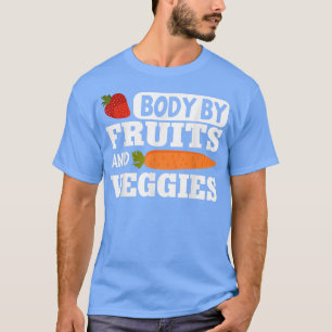 Vegane Fitness nach Obst und Gemüse vegetarisch T-Shirt