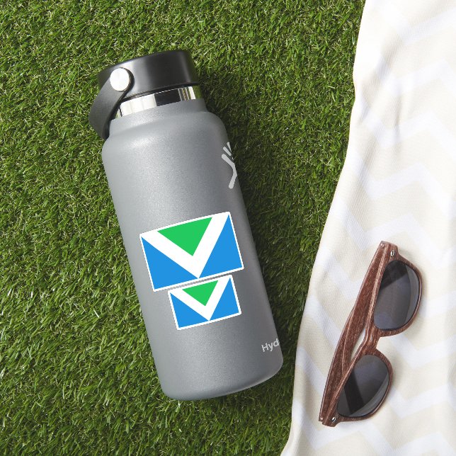 Vegane Flagge Aufkleber (HydroFlask Insitu)