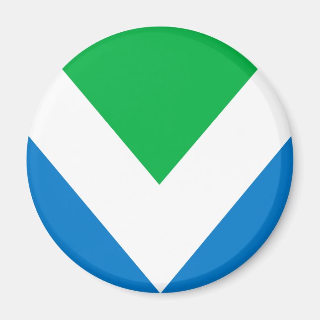 Vegane Flagge Magnet (Vorne)