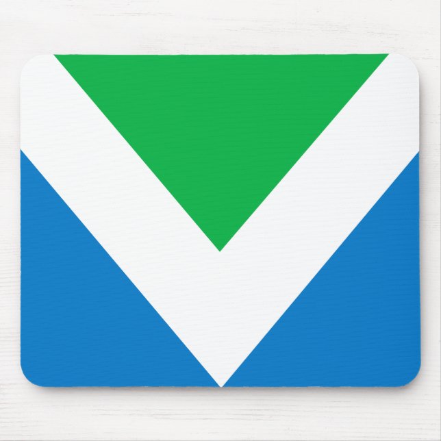 Vegane Flagge Mousepad (Vorne)