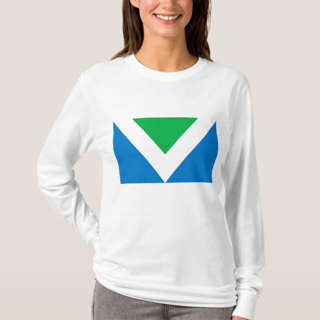 Vegane Flagge T-Shirt (Vorderseite)