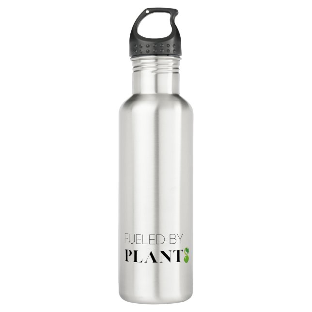 Vegane Flasche Edelstahlflasche (Vorderseite)