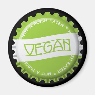Vegane Flasche Magnet