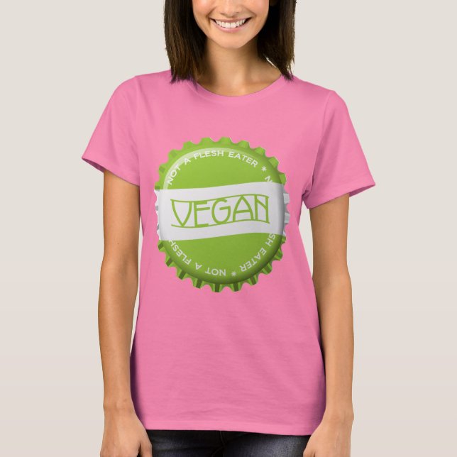 Vegane Flasche T-Shirt (Vorderseite)