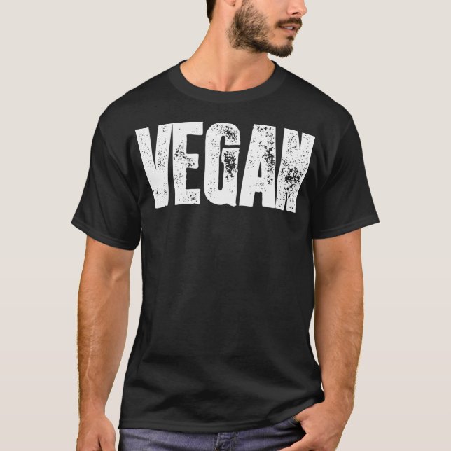 Vegane Funny Men Frauen Vegetarian Food Geschenk T-Shirt (Vorderseite)