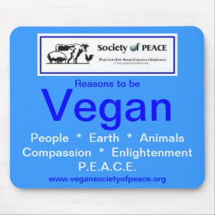 Vegane Gesellschaft von FRIEDENSmousepad Mousepad