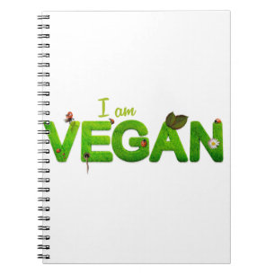 Vegane gesunde Lebensweise Notizblock