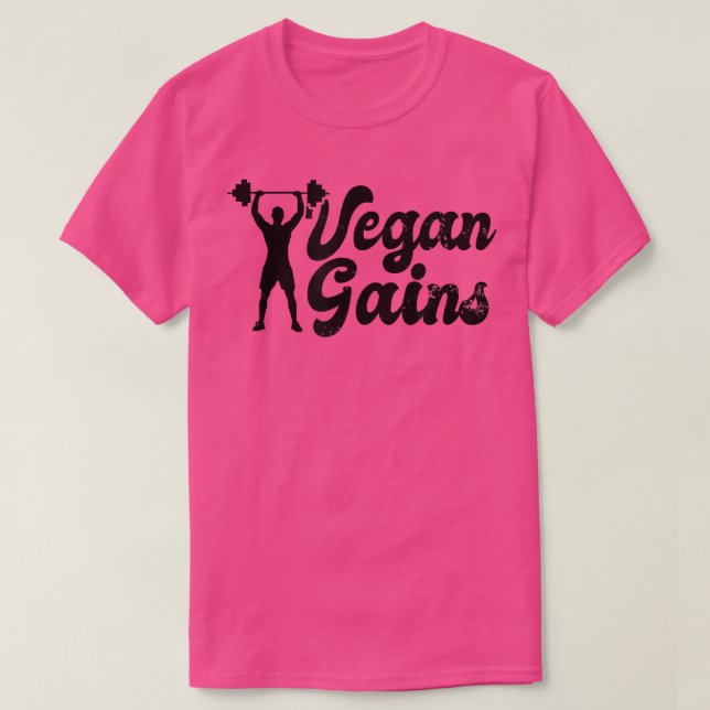 Vegane Gewinne Design Vegetarian Workout T-Shirt (Design vorne)
