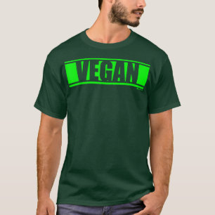 Vegane grüne Vegane Vegetarier Grüne Schrift Druck T-Shirt