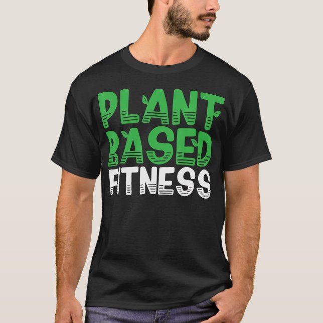 Vegane Gym Fitness Workout-Bodybuilding T-Shirt (Vorderseite)