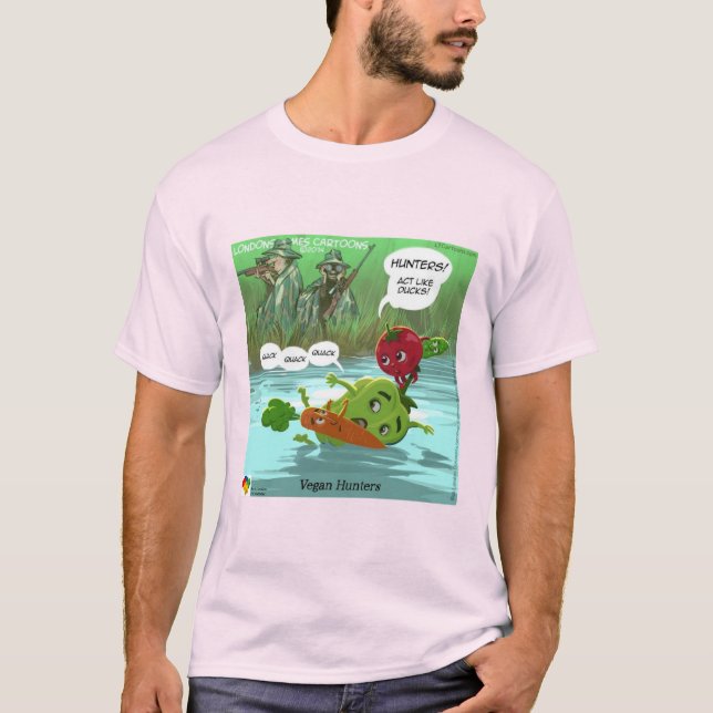 Vegane Jagdjäger von LTCartoons T-Shirt (Vorderseite)