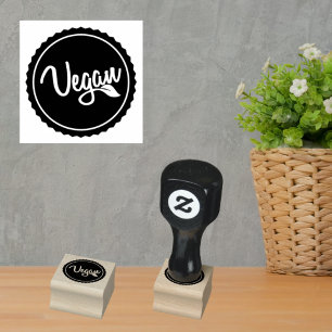 Vegane Kennzeichnung von Lebensmittelherstellern Gummistempel