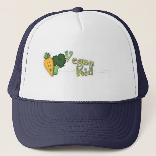 Vegane Kinderbaseballmütze Truckerkappe (Vorderseite)
