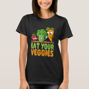 Vegane Kleidung mit Essen für Ihre Veggies T-Shirt