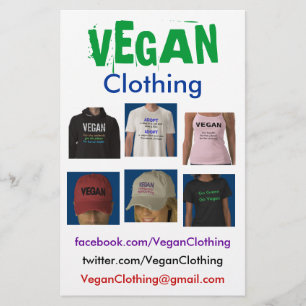 VEGANE Kleidungsflyer Flyer